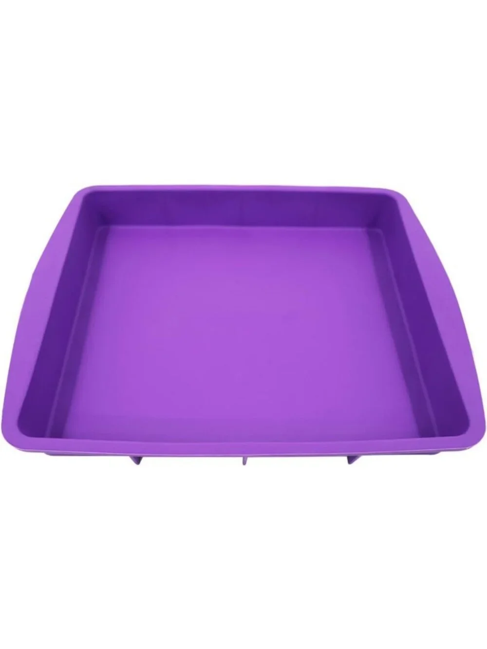 Purple Silicone Baking Pan Set - 11x9.5 Inch, Durable, Easy Cleanup, Oven